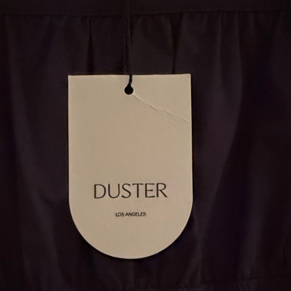 Duster Black Square-Neck Maxi Dress with Puff Sleeves, Tiered Skirt, Pockets - Picture 3 of 12